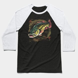 Largemouth Bass Mount Baseball T-Shirt